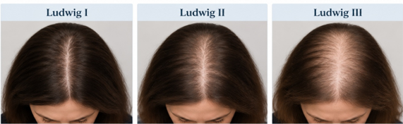 ludwig scale of female pattern hair loss
