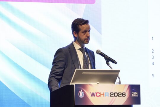 Dr Dmitri Wall at World Congress for Hair Research (WCHR) 2026, in Seoul, Korea
